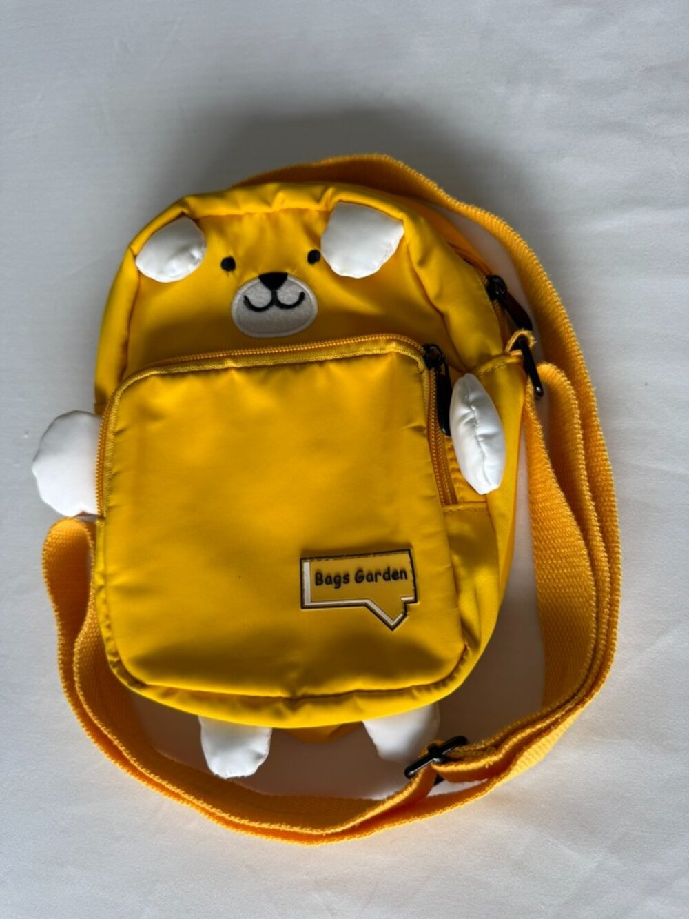 Bags Garden Yellow Teddy Bear Plush Crossbody Mini Sling Backpack Bag